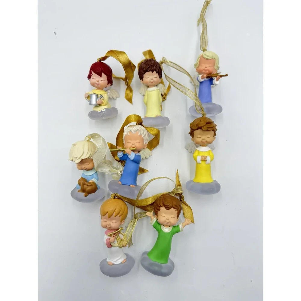 Hallmark Mary Angels Christmas Ornaments 8 PCs Figurines Unboxed